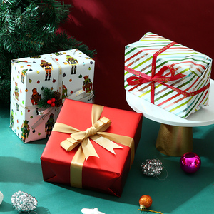 <b>Wrapping</b> <b>Paper</b> 43*300cm High Quality 80g Factory Manufacturer Eco-frindly Production Christmas Custom Gift Metallic <b>Paper</b> - Product Image 3