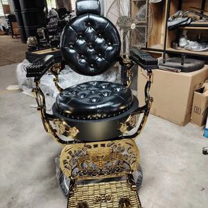 2025 Sober Retro Style Barbershop Red Leather Styling Shaving <b>Chair</b> Luxury Reclining Swivel Frame <b>Barber</b> <b>Chair</b> for Salon - Product Image 3