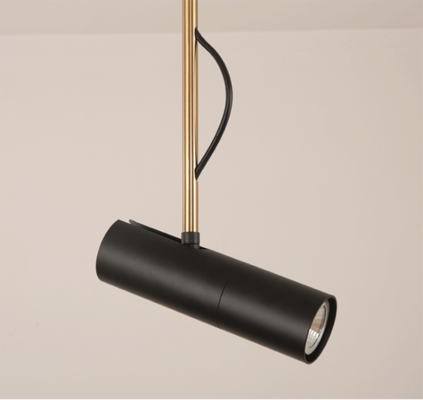 Aluminum Modern Led Spot Pendant Light Gallery Golden Led Chandelier