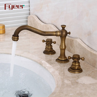Fyeer robinet d'eau de lavabo en laiton Antique largement répandu