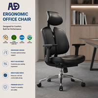 Chaise de bureau ergonomique moderne avec accoudoirs 3D et soutien lombaire réglable pour mobilier de bureau professionnel