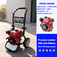 Nueva Hidrolavadora de Alta Presión Diésel de Grado Comercial, 4 HP, 35 kg, Portátil, 590 mm, Equipo Forestal, Herramienta de Limpieza y Tala