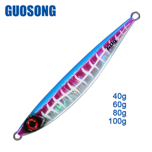 Señuelo de pesca artificial de metal para macarela <span class=keywords><strong>española</strong></span>, jig de plomo de 40g, 60g, 80g, 100g para lubina y pez espada, venta al por mayor - Product Image 5