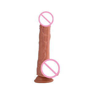 Fabrika toptan tıbbi silikon Penis kadın vibratör yapay Penis vites topuzu