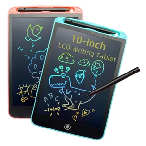 Tablet para escrita lcd, alta qualidade, 10 polegadas, placa de desenho, doodle, eletrônica, portátil, placa de notificação, blocos de notas digitais para crianças