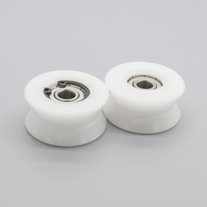 ลูกกลิ้งรางลวดเชือกนิรภัยสำหรับอุปกรณ์ฟิตเนส รุ่น S608ZZ  แบบร่องรูปตัวยูเคลือบพลาสติก (8*40*19 มม.) - Product Image 1