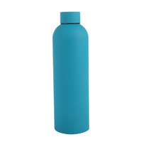 Impresión personalizada de doble pared caliente frío termo aislado al vacío 12oz 17oz 25oz 32oz deportes botella de agua térmica de acero inoxidable