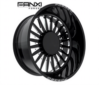 Jantes forgées FANXI noires usinées 20x10 22x12 24x12 24x14 26x14 pour GMC SIERRA 3500 4x4 tout-terrain Ford F250 8x170 F150 6x135