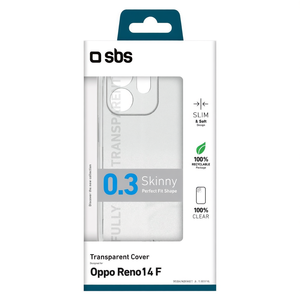 เคสโทรศัพท์มือถือกันกระแทกใส TPU รุ่น Cover Oppo Reno14 F SKINNY TPU Clear Shockproof TESKINOPRE14FT - Product Image 3