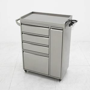 Gabinete de herramientas de peluquería de acero inoxidable de alta gama, adecuado para salones de belleza, gabinete de almacenamiento móvil con tambor. - Product Image 2