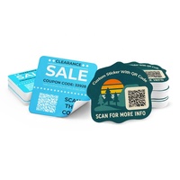 Autocollants en vinyle holographique résistant aux intempéries UV pour l'extérieur, autocollants de code-barres en PVC, impression personnalisée, découpe sur mesure, étiquette de code QR