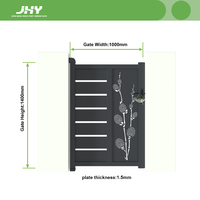 Portail de jardin en aluminium 1x1,4m, design élégant, couleurs personnalisées, protection de sécurité