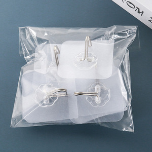 Ganchos adhesivos para colgar en la pared con logotipo personalizado, ganchos para colgar ropa en la pared, ganchos transparentes impermeables autoadhesivos - Product Image 6