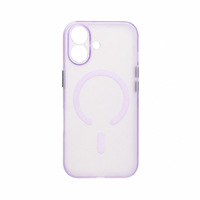 Coque de téléphone 2-en-1 magnétique en TPU+PC effet givré, toucher mat, découpes précises, antichoc, design uni pour 16