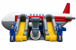 Château gonflable avion, thème pilote pour anniversaire d'enfants - Product Image 5