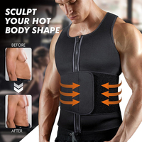Combinaison de sauna pour homme, durable et améliorée, pour la musculation et l'exercice physique, avec double ceinture de sudation, veste de sauna pour la remise en forme, ceinture de maintien de la taille