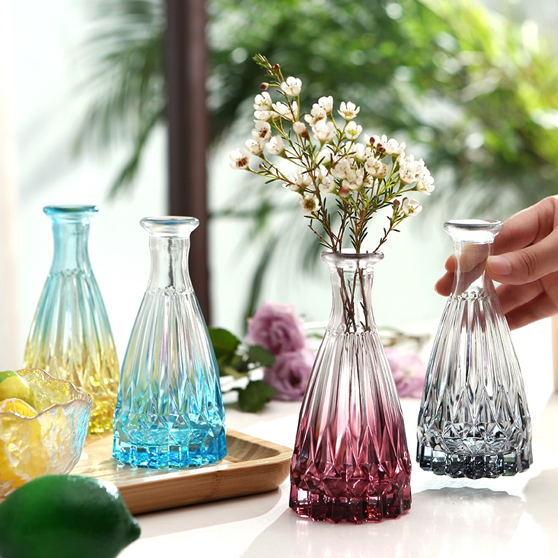 Factory Produced Wholesale Glass Flower Vase for Home Decor