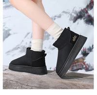 Bottes de neige mi-mollet chaudes et tendance pour femme, en fausse fourrure de renard, mignonnes et duveteuses, de haute qualité, vente en gros d'usine