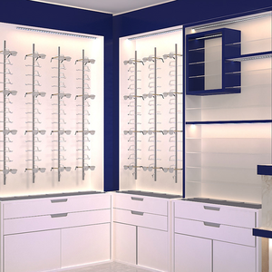 <b>Eyewear</b> Wall Shelf Display Stand Furniture Cabinet <b>Optical</b> Shopfitting Store Fixture <b>Optical</b> Shop Interior Design Decoration - Product Image 6