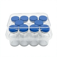 10 flacons injectables lyophilisés par boîte, flacons pharmaceutiques pour Botox, flacons en verre transparent stériles avec bouchon en caoutchouc