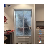 PDP lujo francés Vintage tipo puerta de acero diseño arqueado para la Iglesia frontal Exterior puerta abatible entrada dormitorio baño Interior