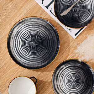 Vaisselle en gros, <span class=keywords><strong>assiette</strong></span> à <span class=keywords><strong>pizza</strong></span> <span class=keywords><strong>italienne</strong></span> en porcelaine personnalisée, plateau de service pour desserts, assiettes de présentation en céramique avec deux poignées - Product Image 3