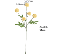 Fleurs de chrysanthème en soie faites à la main, design moderne, accessoires de décoration pour mariage et jardin, longue durée, toucher naturel