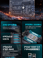 Serveur GPU Suqiao New Tower, Station de Travail PC de Bureau pour l'Apprentissage Profond et le Calcul de Simulation, Disponible en Stock