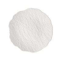 TECANXIN Assiettes Profondes en Céramique Texturées Effet Marbre Irrégulier, Non Toxiques, Qualité Alimentaire, Compatibles Micro-ondes pour Hôtels/Restaurants