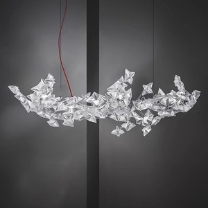 โคมไฟระย้า LED ทรงยาวสไตล์โมเดิร์นมินิมอล สีขาว หลายหัว 3-5 เมตร ครอบคลุมพื้นที่ส่องสว่างสำหรับห้องนั่งเล่น ห้องนอน ห้องรับประทานอาหาร บันได - Product Image 1