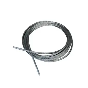 7X7/7X19 3/16" Preformed Galvanized Steel Wire Rope Galvanized Aircraft Cable