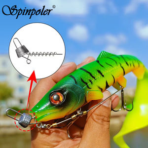 Spinpoler Pesca Multi Profundidad Tornillo Sistema 5G 7G 10g 15G 20g Pesos Acero Inoxidable Sacacorchos Curltail Softbait Cabeza Espiral - Product Image 2