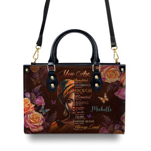 Dropshipping Sacs à main de luxe pour femmes You Are <span class=keywords><strong>Never</strong></span> <span class=keywords><strong>Alone</strong></span> Design Ladies Purses Custom Shoulder Handbag for Lady - Product Image 3