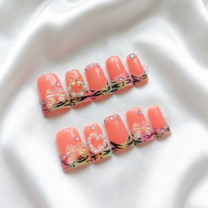 Uñas Postizas al por Mayor, Cortas, Acrílicas, Estilo Y2K, con Diseño de Pata de Pato 3D, para Fiestas y Uso Diario, Hechas a Mano, Estilo Pata de Pato, en Paquetes - Product Image 6