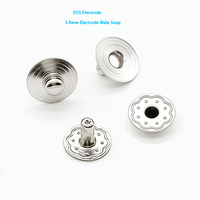 Boutons mâles à clipser pour électrodes ECG de 3,9 mm pour électrodes d'acquisition de signal ECG/EEG/EMG et électrodes de stimulation