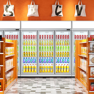 Refrigerador Vertical Personalizable de Bajo Consumo con Luz LED, Refrigerador de Una Puerta para Cantinas, Refrigerador de Exhibición C - Product Image 2