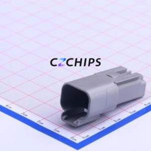 DT04-2P Housing (Wire-to-Board / Wire-to-Wire) Connector 1x2P 1 2 Without Latch - Product Image 2