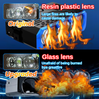 Projecteur à triple lentille DGLS XT09 12V 6500K Nouveau L70W H100W Entièrement collé IP68 Étanche Lentille en verre Couvercle métallique SUV