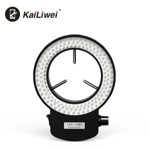 Kailiwei-Lampe de <span class=keywords><strong>microscope</strong></span> électrique ajustable avec éclairage annulaire 144 LED, accessoire pour l'industrie <span class=keywords><strong>microscope</strong></span> stéréo <span class=keywords><strong>fluorescent</strong></span> - Product Image 3