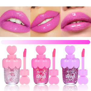 <span class=keywords><strong>BAOLISHI</strong></span> Nuevo Diseño Brillo Labial con Lentejuelas en Forma Adorable, Aceite Labial que Cambia de PH para Maquillaje Diario, Etiqueta Privada, Venta al por Mayor, Vegano, Alta Calidad - Product Image 3