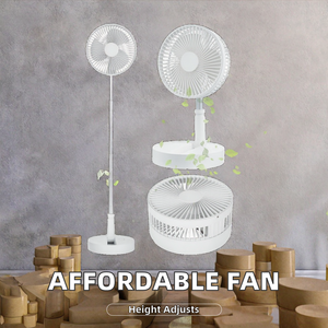 Fabrik preis 14 2 <span class=keywords><strong>3</strong></span> in 1 Teleskop mast Tisch ventilator 18 10 Zoll elektrischer Zirkulator mit runder Pfosten basis aus Kunststoff - Product Image 2