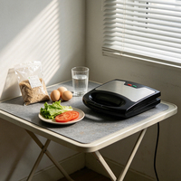 Grille-pain à sandwich en acier inoxydable JD20507S, protection contre la surchauffe, pour la vente au détail, fourni par l'usine