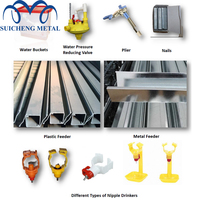 Cages à poulets métalliques soudées pour élevage avicole, poulailler à batterie à 4 niveaux pour poules pondeuses, poussins et élevage, galvanisé