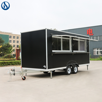 Remorque de cuisine mobile Honlu pour café, en-cas, barbecue et services de restauration à emporter - Food Truck avec cuisine complète