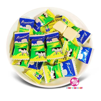 Bonbons chinois emballés individuellement, bonbons en vrac, bonbons au lait frais, forme de cube, bonbons à mâcher moelleux