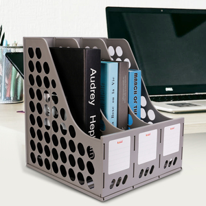 Boîte de tri de documents de papeterie en métal Durable de haute qualité 25x26x30CM organisateur de bureau de bureau gris à vendre - Product Image 5