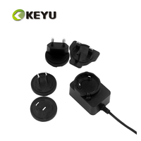 Chargeur USB certifié UL CE FCC ROHS 5V 1A avec prise secteur interchangeable EU US AU UK, adaptateur secteur USB 5V 1000MA