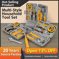 Vente directe d'usine, ensemble d'outils multifonctionnels pour la maison, outils cadeaux, pinces, clés, marteaux, boîte à outils pour réparations domestiques