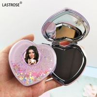 Cermin Lipat Mini Saku Berkualitas Tinggi Laris Manis, Cermin Rias Cantik Portabel Personal, Dua Sisi