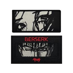 ダークアニメガールの目刺繍フェルトパッチステッカー二次元ソード風伝説ガッツベルセルクポリエステルストリートトレンド帽子 - Product Image 1